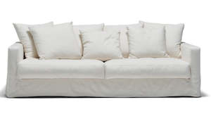 Sofas: Sketch Sloopy Sofa 3 Seater - White