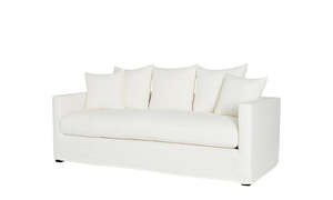 Sofas: Lodge Sofa 3 Seater - White