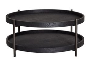 Bexter Round Coffee Table 100cm Black