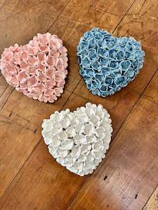 Denim Blue Hydrangea Heart