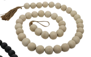 Wood bead Garland 150cm