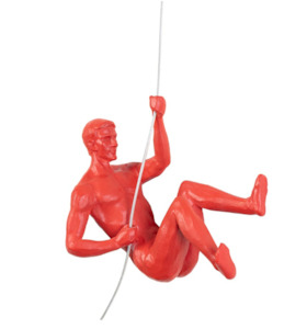 Wall Art: Gymnastic Man Left Red
