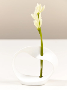 Decorative Objects: Twisted Ribbon Bud Vase