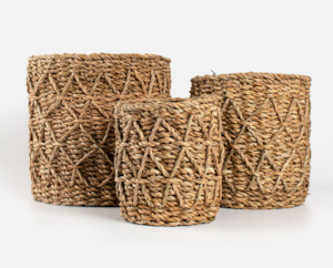 Lighting: Briar Round Diamond Basket Small