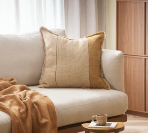 Cushions: Frankton Cushion Caramel 50cm x 50cm