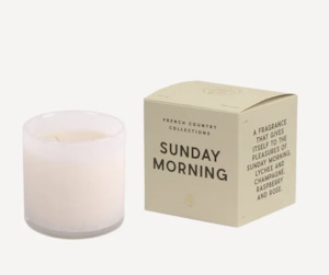 Sunday Morning Glass Candle