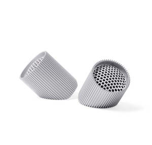 Radios And Electronic Accessories: Ray - Set Magnetic BT Speakers Raw Aluminium