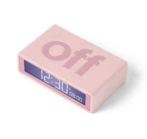 Flip + Reversible Alarm Clock Pink