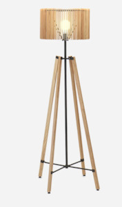 TRIBOA BAY Pinno Floor Lamp Natr/Black