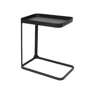 Bedside Tables: STUDIO Sofa Side Table Black Rectangular