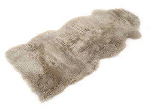 Sheepskins And Cow Hides: 1.5 XL Longwool Sheepskin Rug Stone