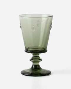 Glassware: Set 4 Bee wine glass 240 mls dark green