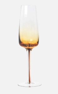BROSTE Amber Champagne Glass - Set 4