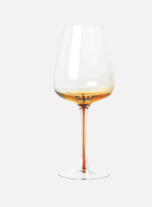 BROSTE Set 4 Amber White Wine Glass