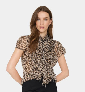 Apparel Bags Jewellery And Accessories: Saint Tropez Lilja Shirt Leopard