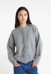 Apparel Bags Jewellery And Accessories: Elle Cardigan Soft Grey