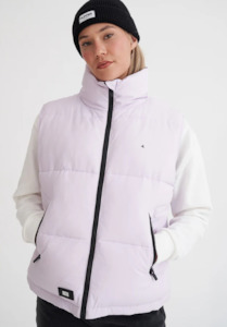 Womens Clothing: Wmns Box Puffer Vest Orchid