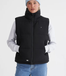Wmns Box Puffer Vest Black
