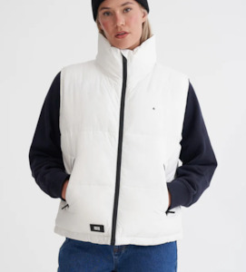 Womens Clothing: Wmns Box Puffer Vest White