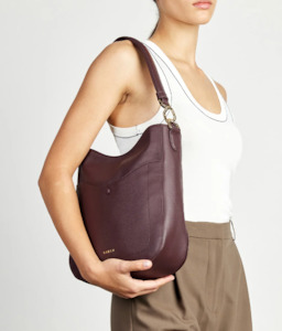 New Saben: Rebe Shoulder Bag Merlot