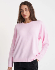 Huffer Spring 2024: Huffer Neve Crew Pale Rose