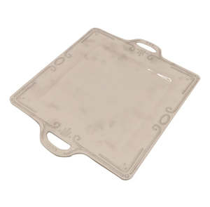 Melamine Serveware: Melamine French Grey Square Platter