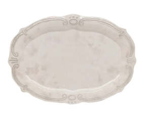 Melamine French Grey Oval Platter 50cm