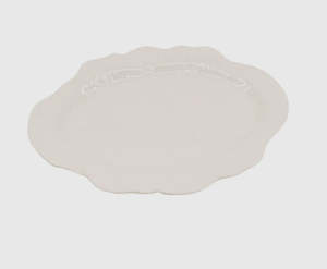 Melamine Serveware: Melamine Cabbage Oval Platter 40cm