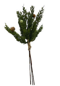 Christmas: Cyprus Bundle w Pinecones 41cm