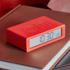 Flip Classic Alarm Clock Red