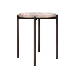 Furniture: VISTA Athen Low Side Table Travertine