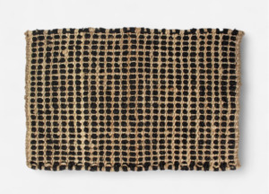 Weave Natural Black Door Mat 90x60cm