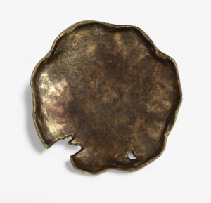 Decorative Objects: Iron Bowl Aged Gold