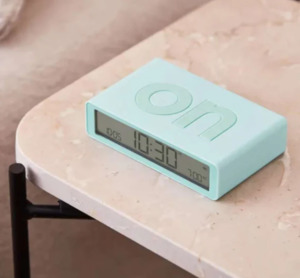 Lamps: Flip Classic Alarm Clock Mint