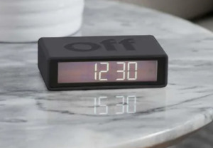 Lamps: Flip Classic Alarm Clock Dark Grey