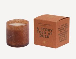 Candles: A Story Told At Dusk Glass Candle