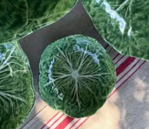 Melamine Cabbage Snack Bowl 12cm Green