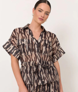 Willow Zebra Print Top