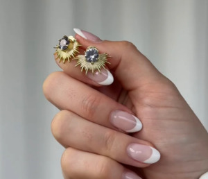 Jewellery: Solace Earrings 18K Gold Plated WISTERIA