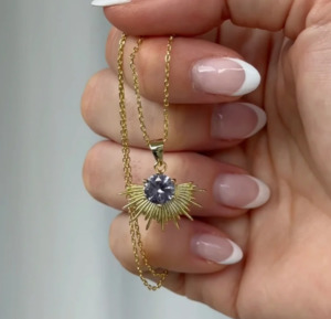 Solace Necklace 18K Gold Plated WISTERIA