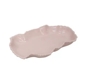 Melamine Pearl Serving Dish French Pink