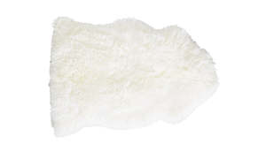 Sheepskins And Cow Hides: Long Wool Single Sheepskin Ivory