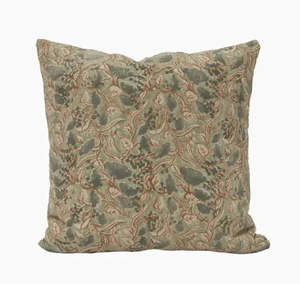 Cushions: Amira Floral Handblocked Cushion Cover