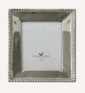 Home Decor: Beaded Nickel Rectangle Photo Frame 3x4