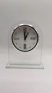 Products: HOWARD MILLER Regent Glass mantle clock with alarm function 645-579 - Graeme Johnson Jewels & Time