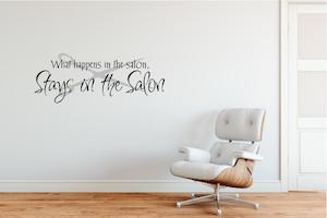 Products: What Happens in the Salon - Grafix Wall Art - New Zealand Made