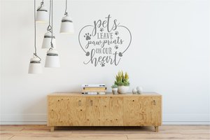 Animals: Wall Decals Pets Leave Paw Prints - Grafix Wall Art - New Zealand Made