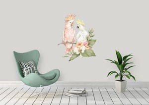 Wall Decal Tropical Paradise Parrots