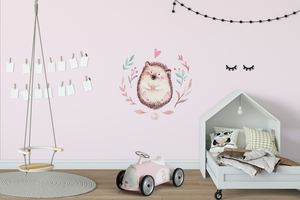 Animals: Printed Wall Decals Woodland Hedgehog - Grafix Wall Art