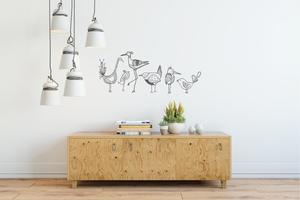 Animals: Wall Decals Arty Birds decals - Grafix Wall Art - New Zealand Made